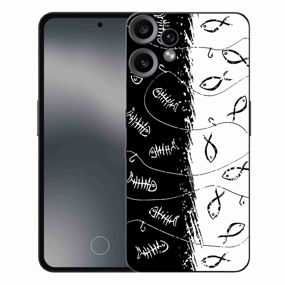 Gélový kryt mmCase na Nothing CMF Phone 2 Pro - kostry a rybky