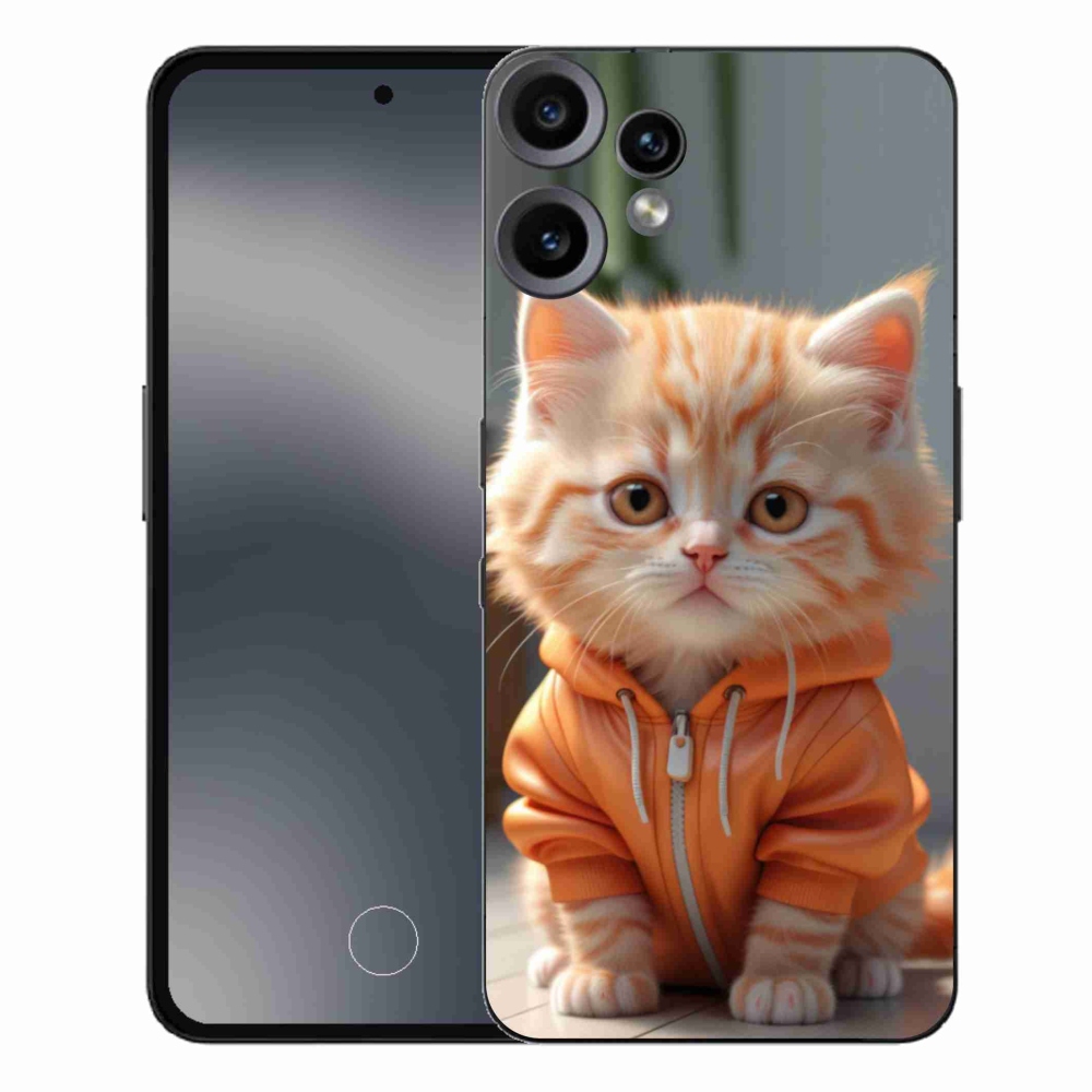 Gélový kryt mmCase na Nothing CMF Phone 2 Pro - mačiatko v mikine