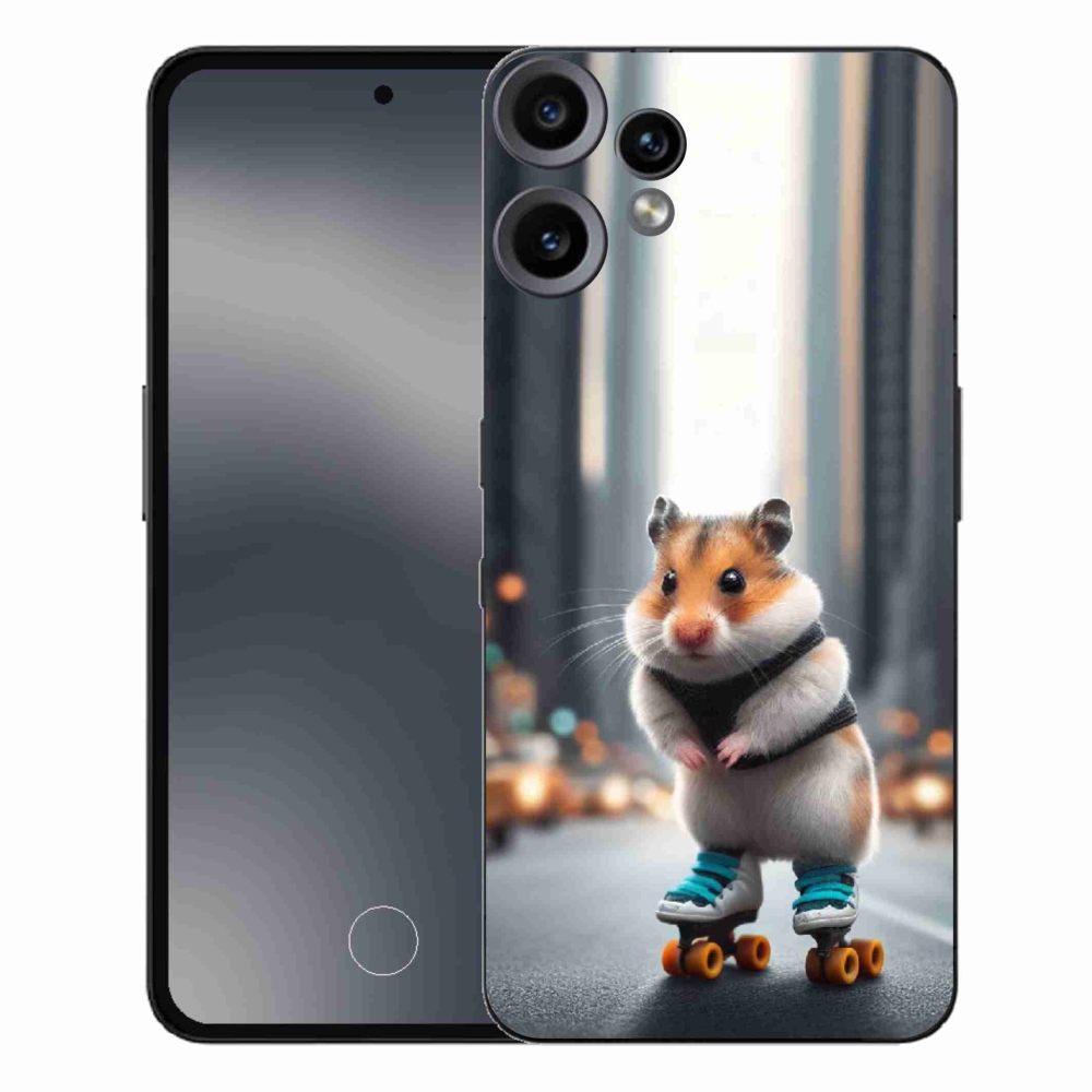 Gélový kryt mmCase na Nothing CMF Phone 2 Pro - škrečok na korčuliach
