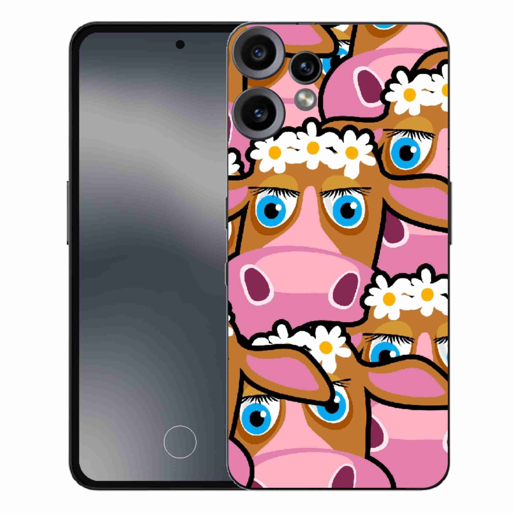 Gélový kryt mmCase na Nothing CMF Phone 2 Pro - kreslené kravičky