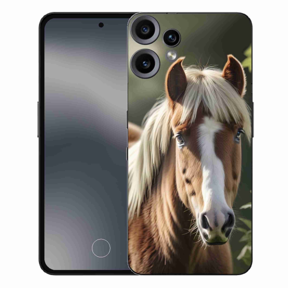 Gélový kryt mmCase na Nothing CMF Phone 2 Pro - kôň so svetlou hrivou
