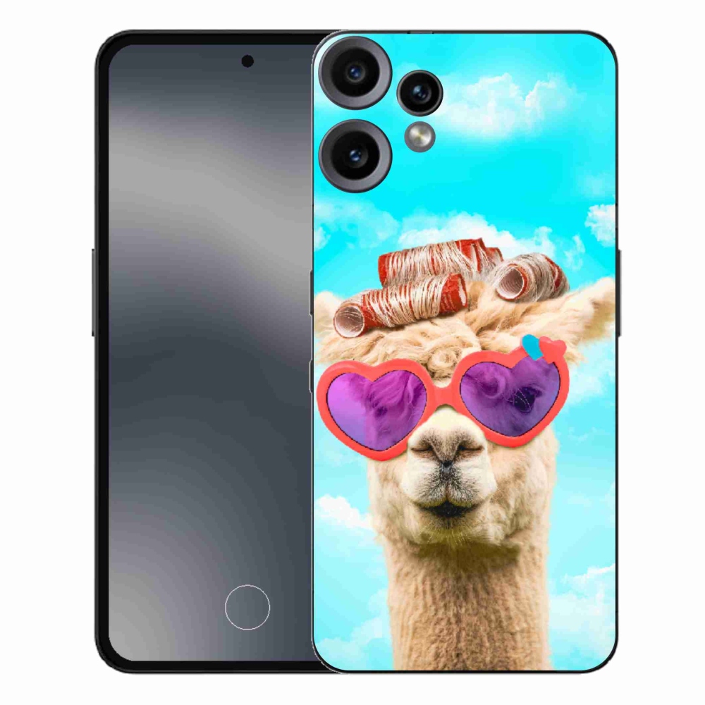 Gélový kryt mmCase na Nothing CMF Phone 2 Pro - lama s okuliarmi