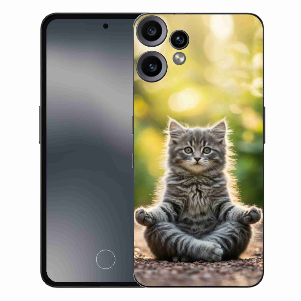 Gélový kryt mmCase na Nothing CMF Phone 2 Pro - meditujúce mačiatko