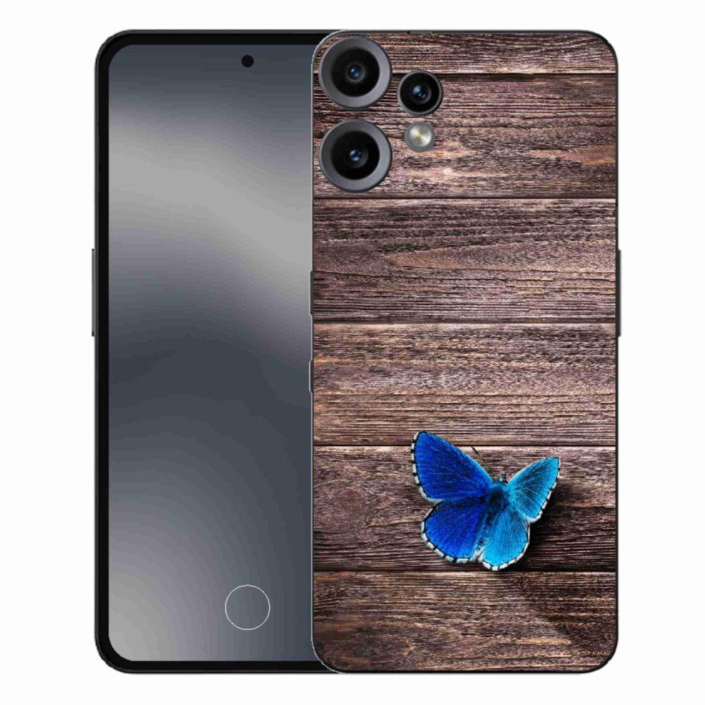 Gélový kryt mmCase na Nothing CMF Phone 2 Pro - modrý motýľ 1