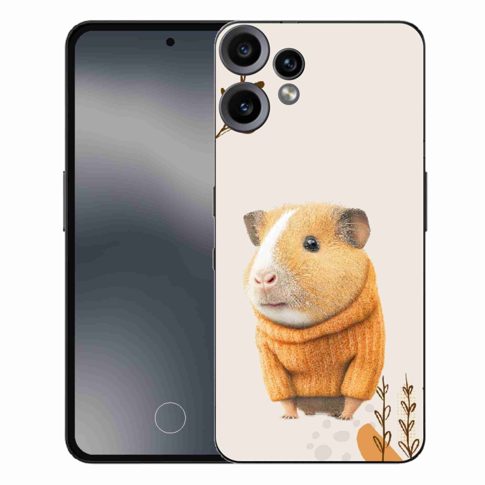 Gélový kryt mmCase na Nothing CMF Phone 2 Pro - morča vo svetri