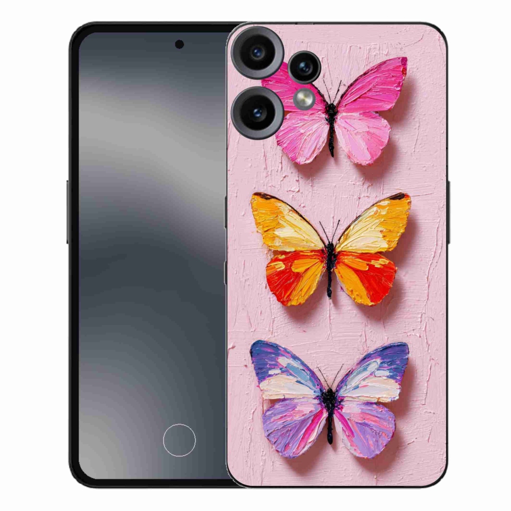 Gélový kryt mmCase na Nothing CMF Phone 2 Pro - motýlia trojica