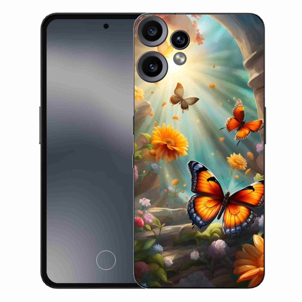 Gélový kryt mmCase na Nothing CMF Phone 2 Pro - motýlia záhrada 2