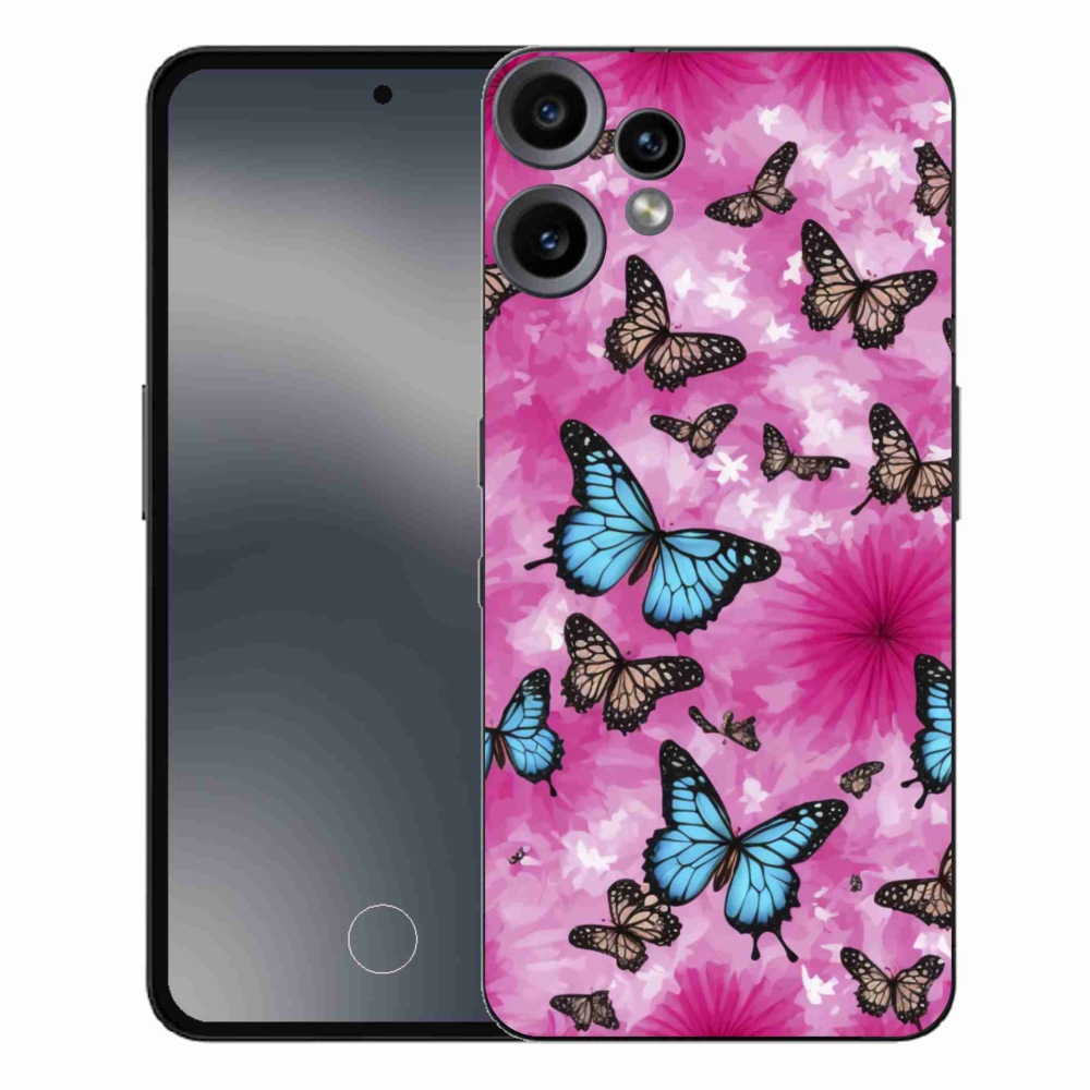 Gélový kryt mmCase na Nothing CMF Phone 2 Pro - motýlia záhrada