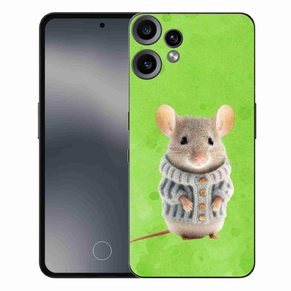 Gélový kryt mmCase na Nothing CMF Phone 2 Pro - myška vo svetri
