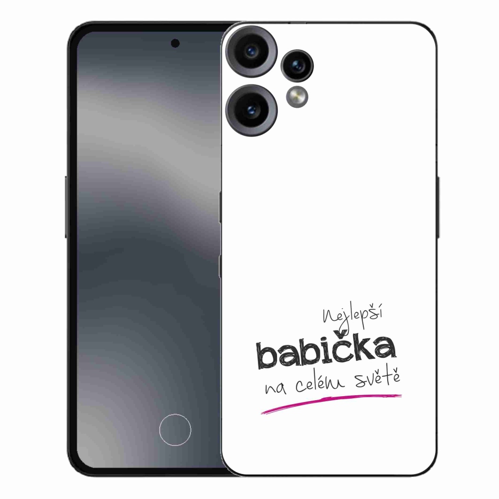 Gélový kryt mmCase na Nothing CMF Phone 2 Pro - najlepšia babička 4 biele pozadie