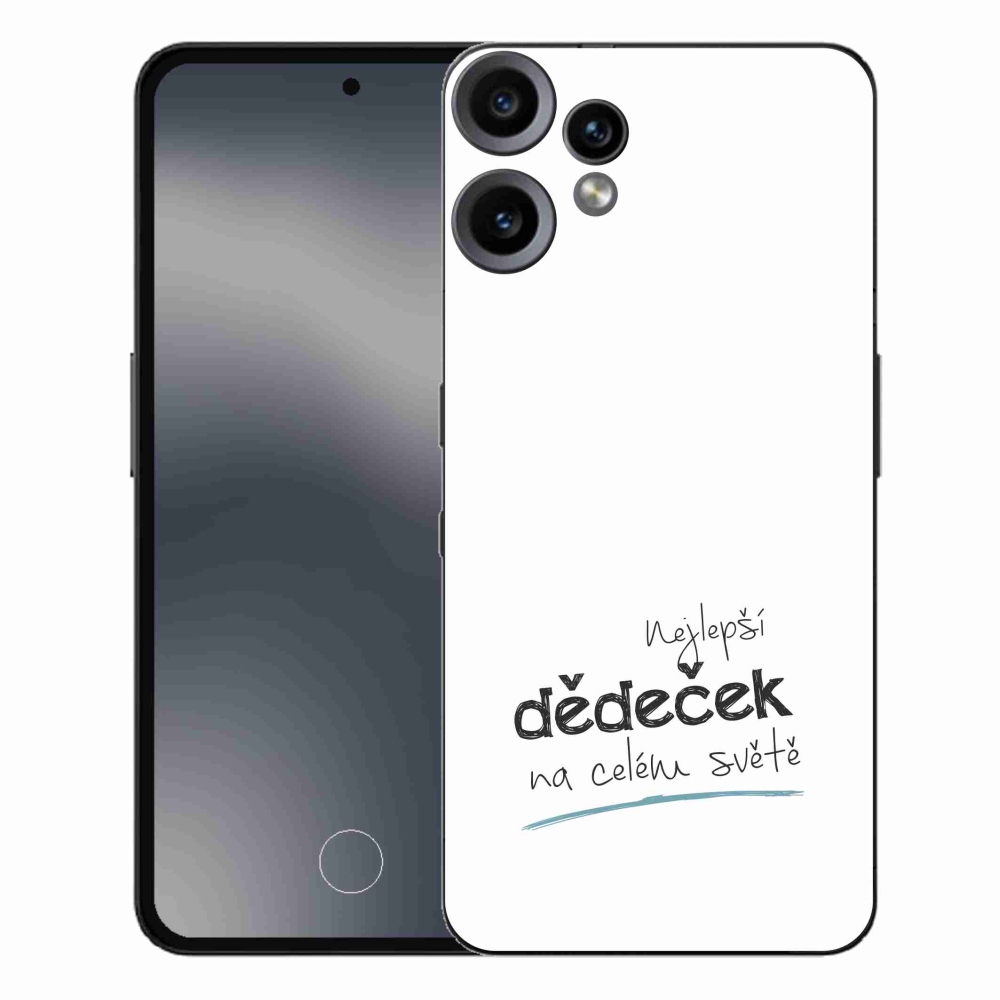 Gélový kryt mmCase na Nothing CMF Phone 2 Pro - najlepší dedko 3 biele pozadie
