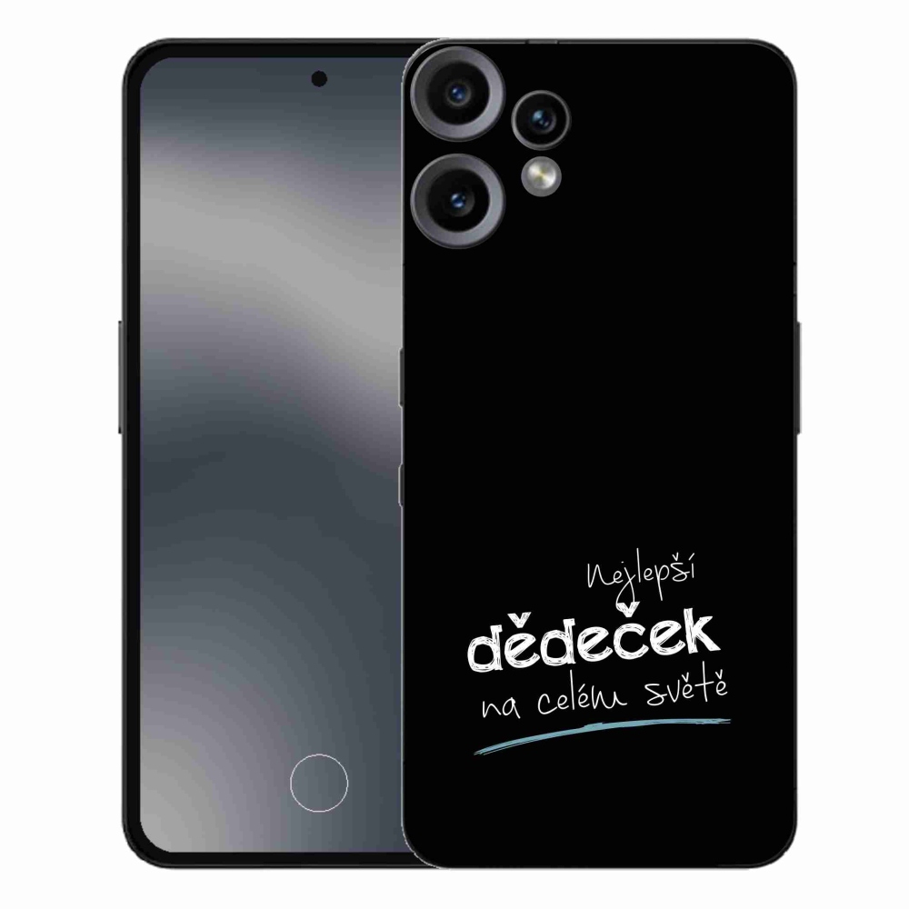 Gélový kryt mmCase na Nothing CMF Phone 2 Pro - najlepší dedko 3 čierne pozadie
