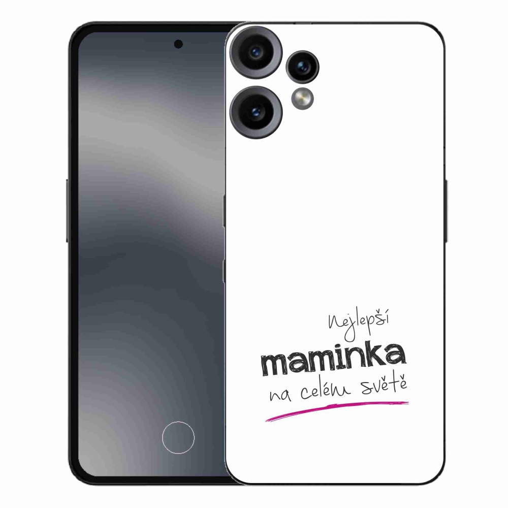 Gélový kryt mmCase na Nothing CMF Phone 2 Pro - najlepšia mamička 4 biele pozadie