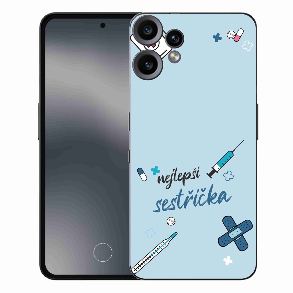 Gélový kryt mmCase na Nothing CMF Phone 2 Pro - najlepšia sestrička modré pozadie
