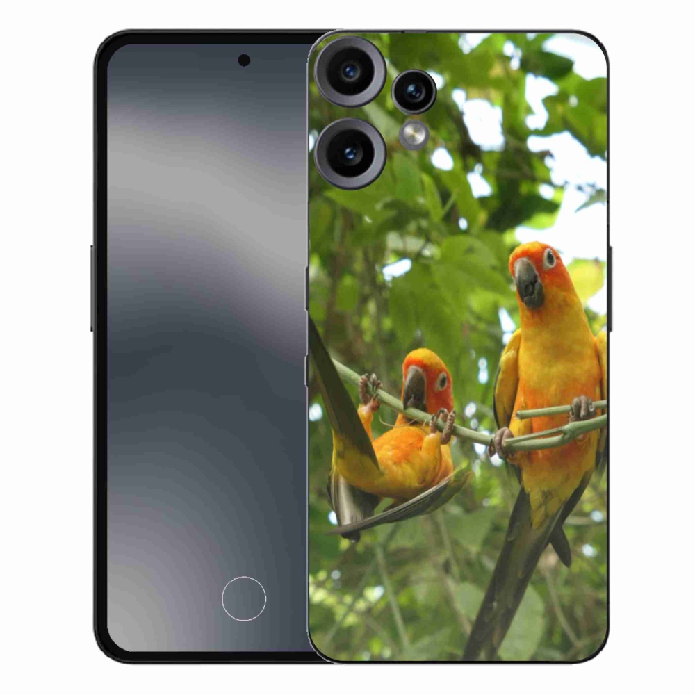 Gélový kryt mmCase na Nothing CMF Phone 2 Pro - papagáje aratingy
