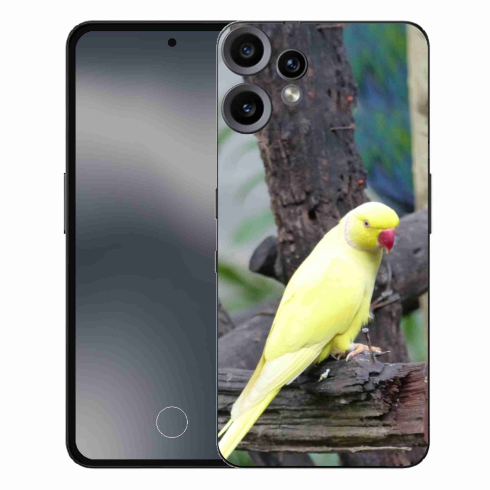 Gélový kryt mmCase na Nothing CMF Phone 2 Pro - papagáj alexander žltý