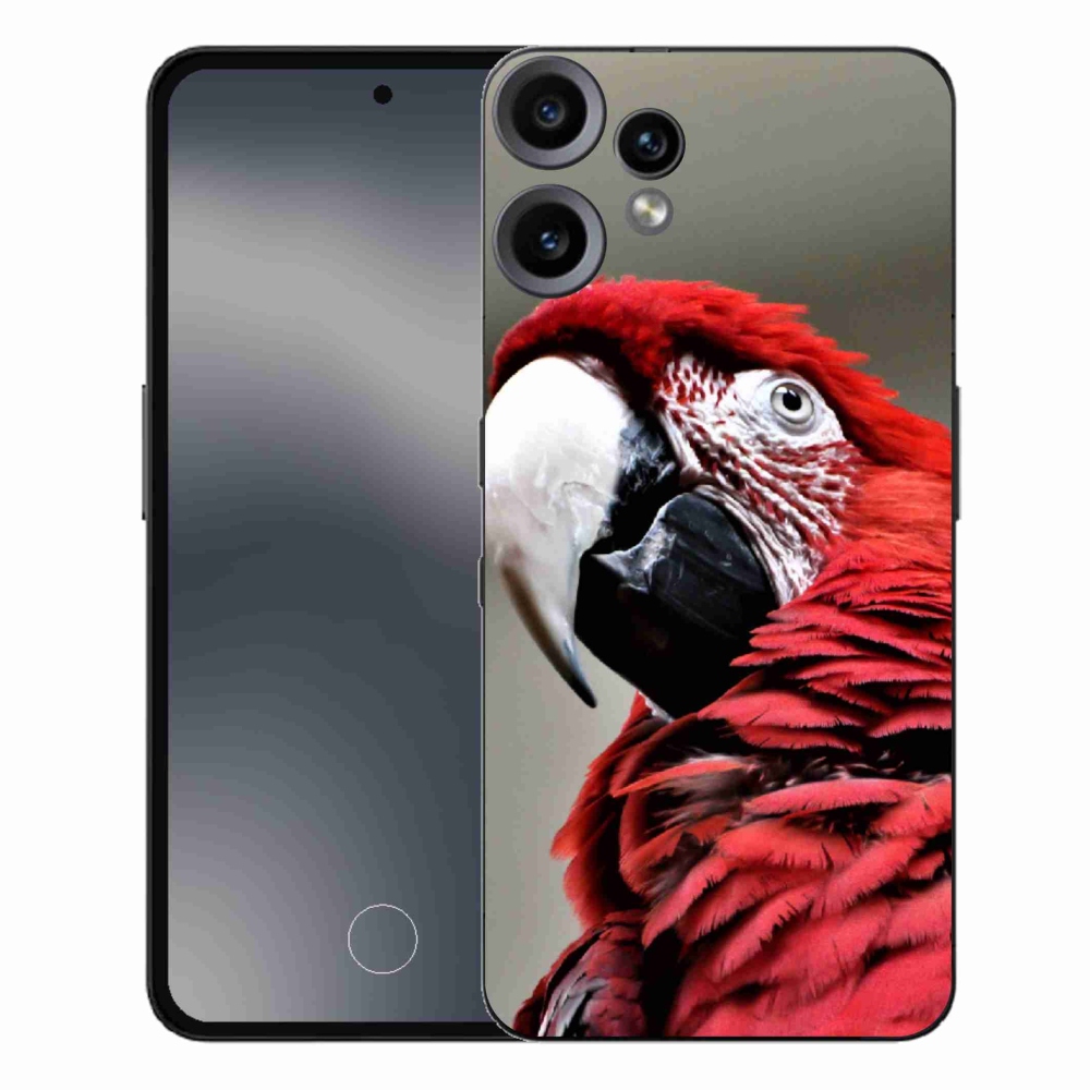 Gélový kryt mmCase na Nothing CMF Phone 2 Pro - papagáj ara červený