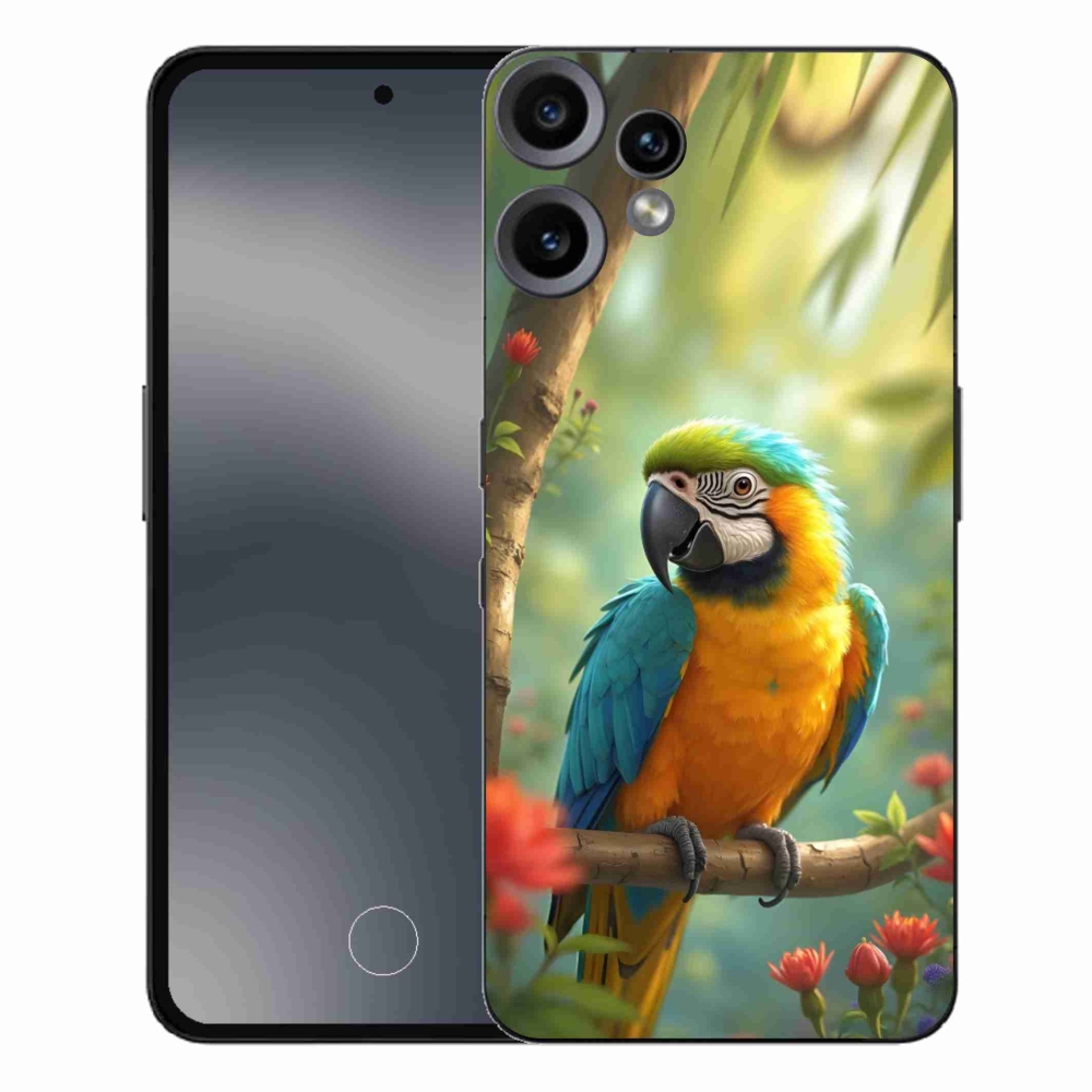 Gélový kryt mmCase na Nothing CMF Phone 2 Pro - papagáj ara modrožltá