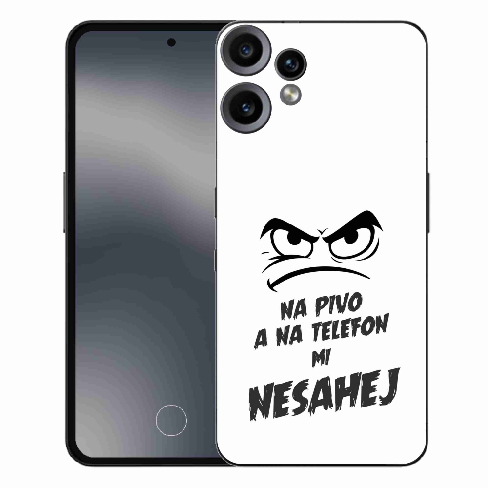 Gélový kryt mmCase na Nothing CMF Phone 2 Pro - pivný motív 2 biele pozadie