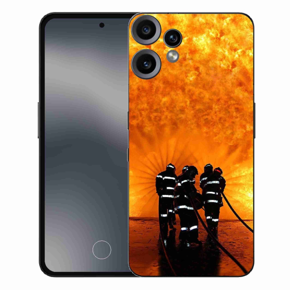 Gélový kryt mmCase na Nothing CMF Phone 2 Pro - požiar