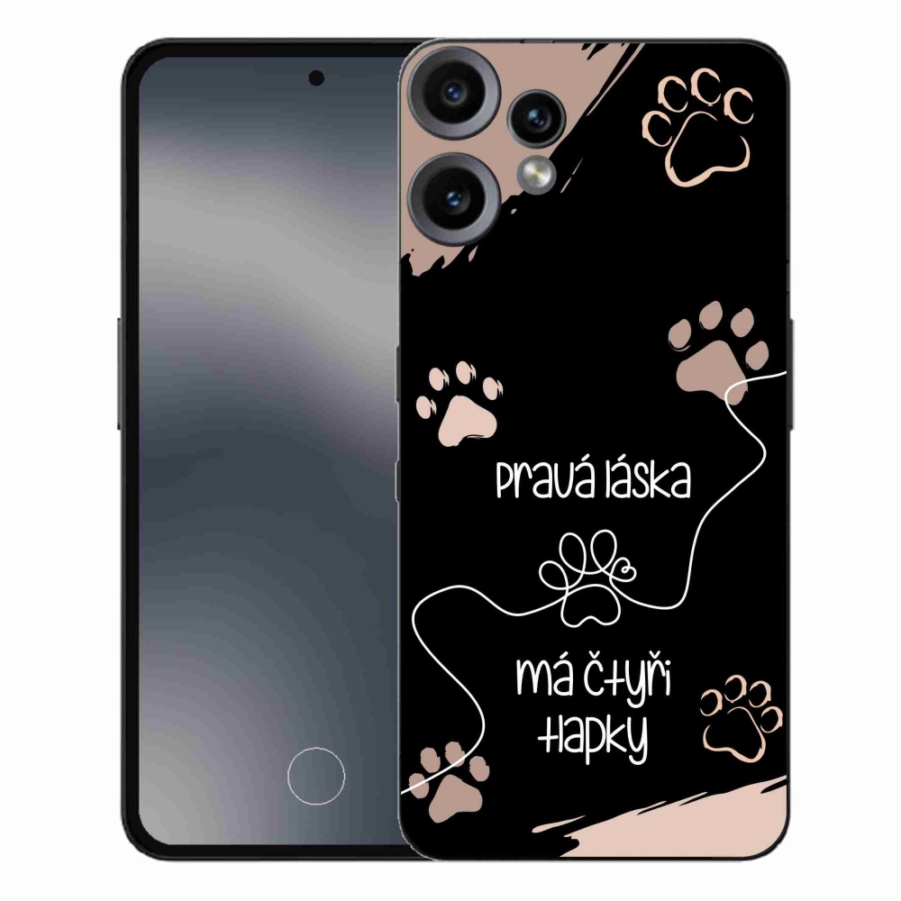 Gélový kryt mmCase na Nothing CMF Phone 2 Pro - psí motív 1 čierne pozadie