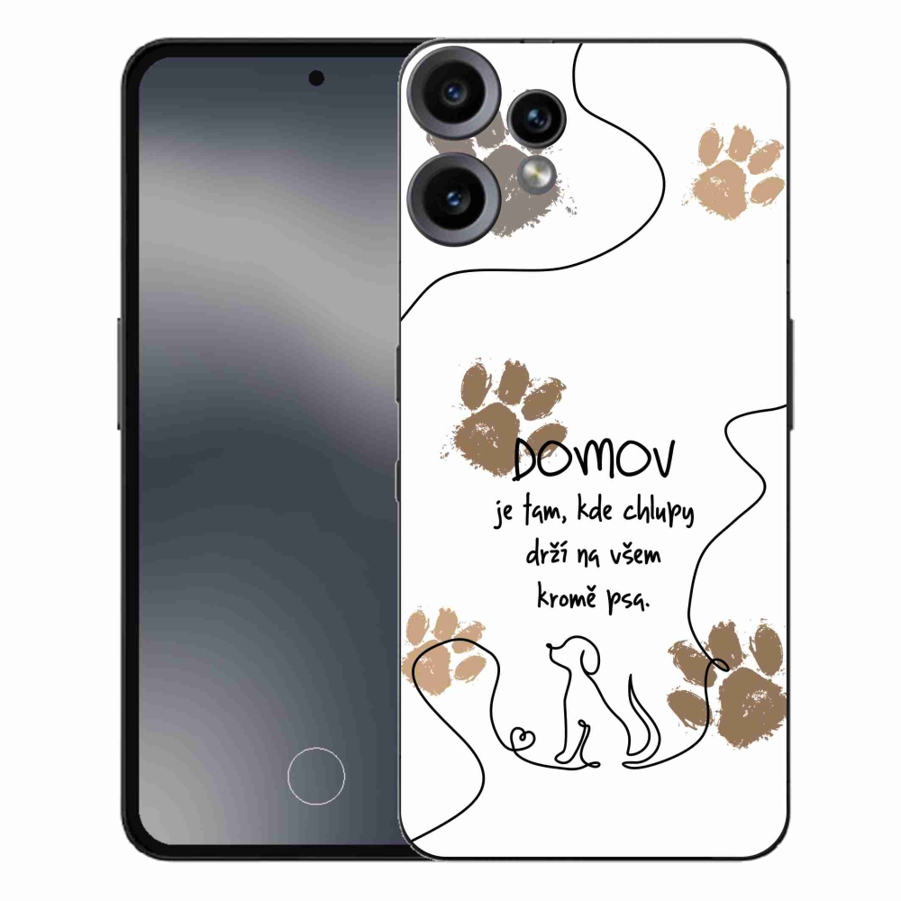 Gélový kryt mmCase na Nothing CMF Phone 2 Pro - psí motív biele pozadie