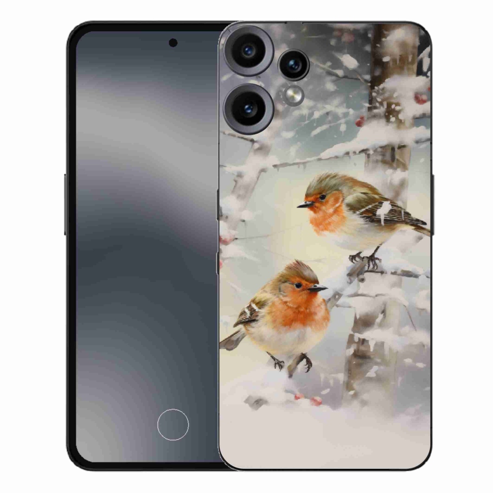 Gélový kryt mmCase na Nothing CMF Phone 2 Pro - vtáčiky v zime