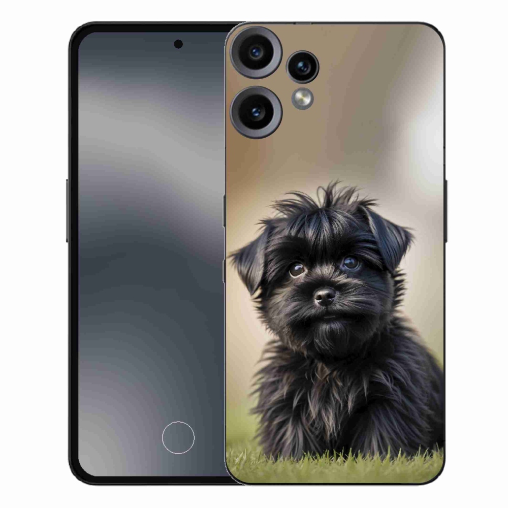 Gélový kryt mmCase na Nothing CMF Phone 2 Pro - roztomilý čierny psík