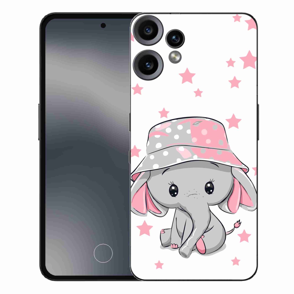 Gélový kryt mmCase na Nothing CMF Phone 2 Pro - ružový slon