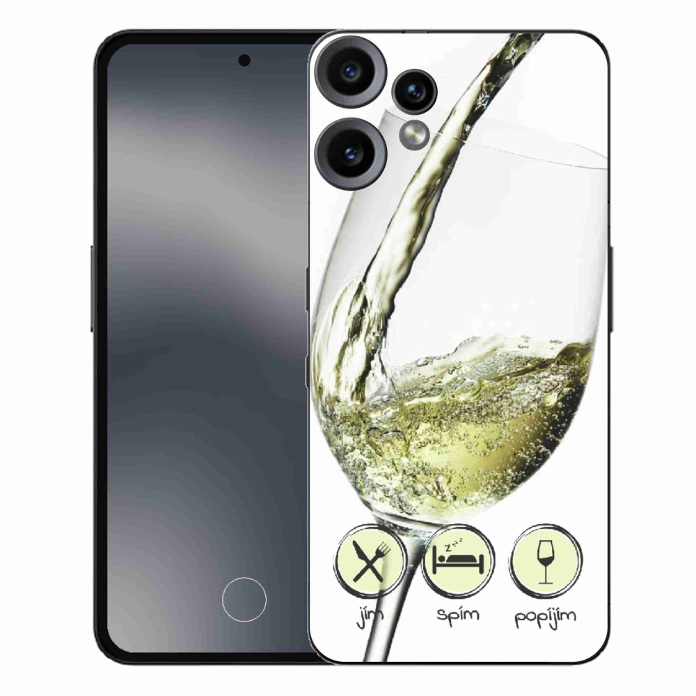 Gélový kryt mmCase na Nothing CMF Phone 2 Pro - pohár vína bielej