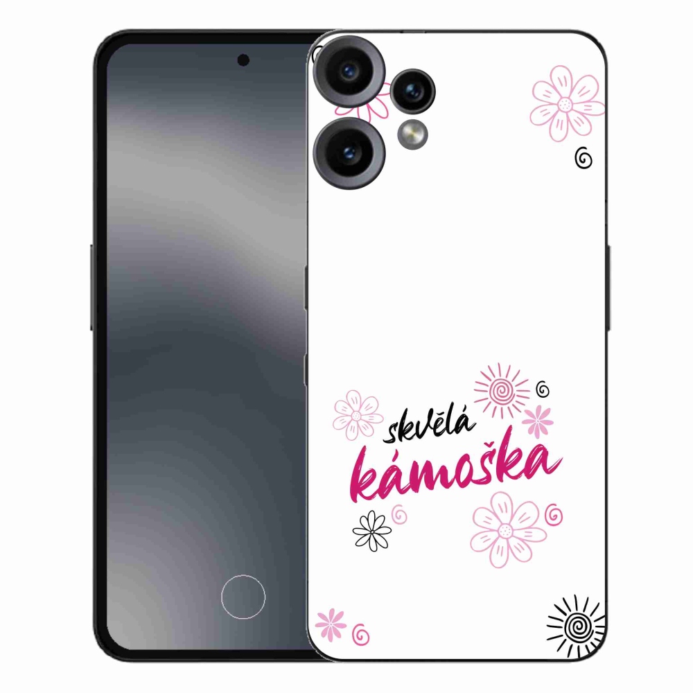 Gélový kryt mmCase na Nothing CMF Phone 2 Pro - skvelá kamoška biele pozadie