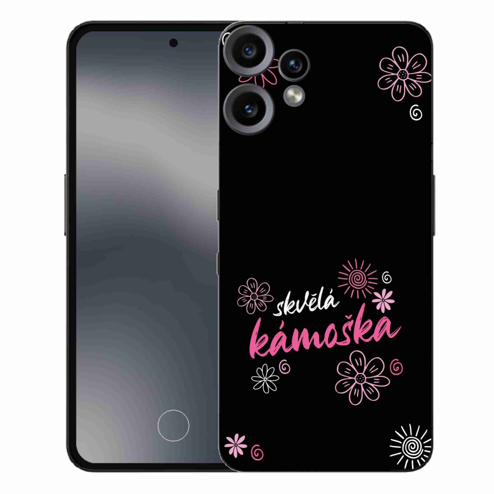 Gélový kryt mmCase na Nothing CMF Phone 2 Pro - skvelá kamoška čierne pozadie