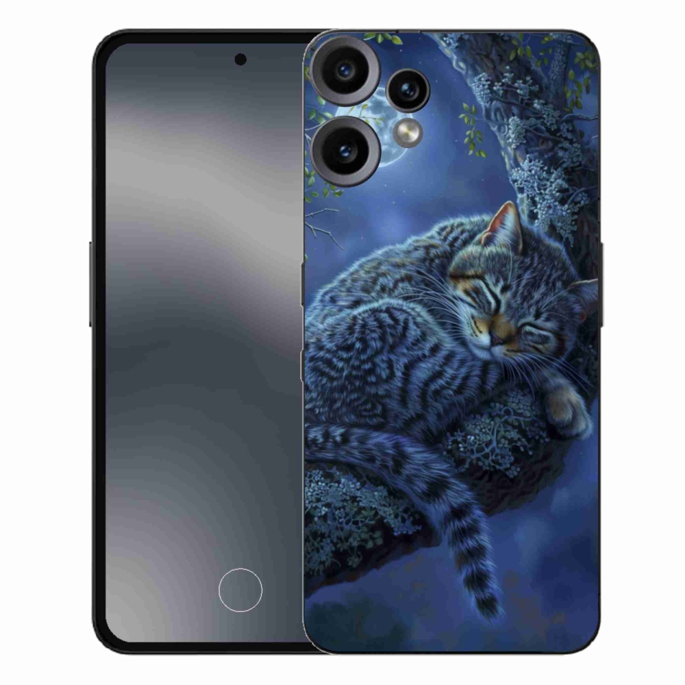 Gélový kryt mmCase na Nothing CMF Phone 2 Pro - spiaca mačka
