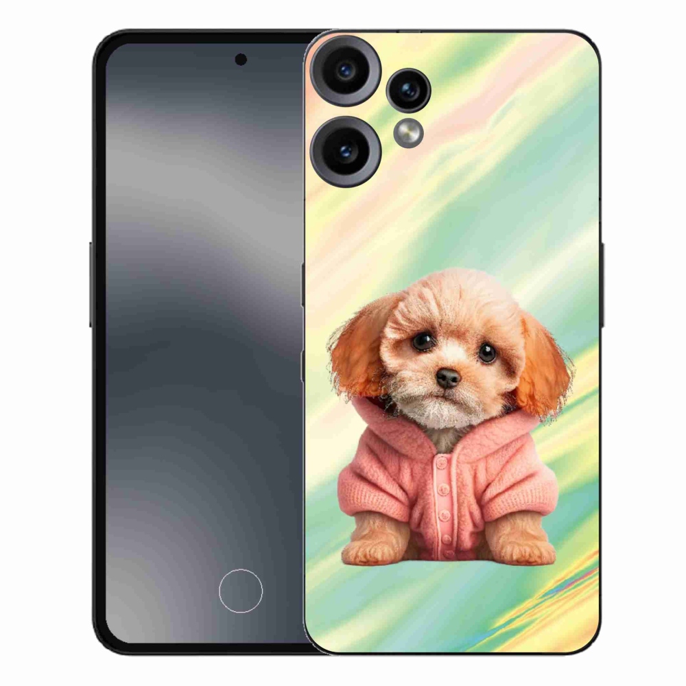 Gélový kryt mmCase na Nothing CMF Phone 2 Pro - šteňa vo svetri