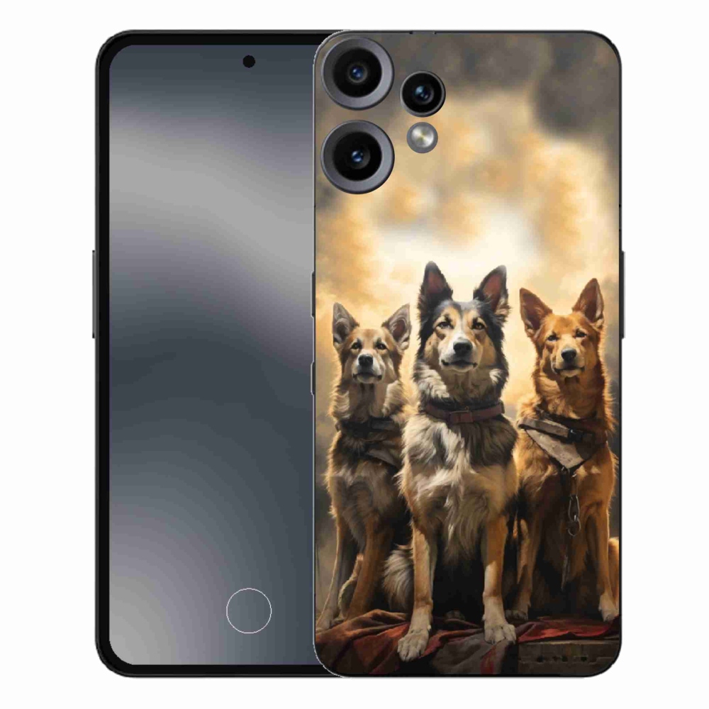Gélový kryt mmCase na Nothing CMF Phone 2 Pro - tri psy