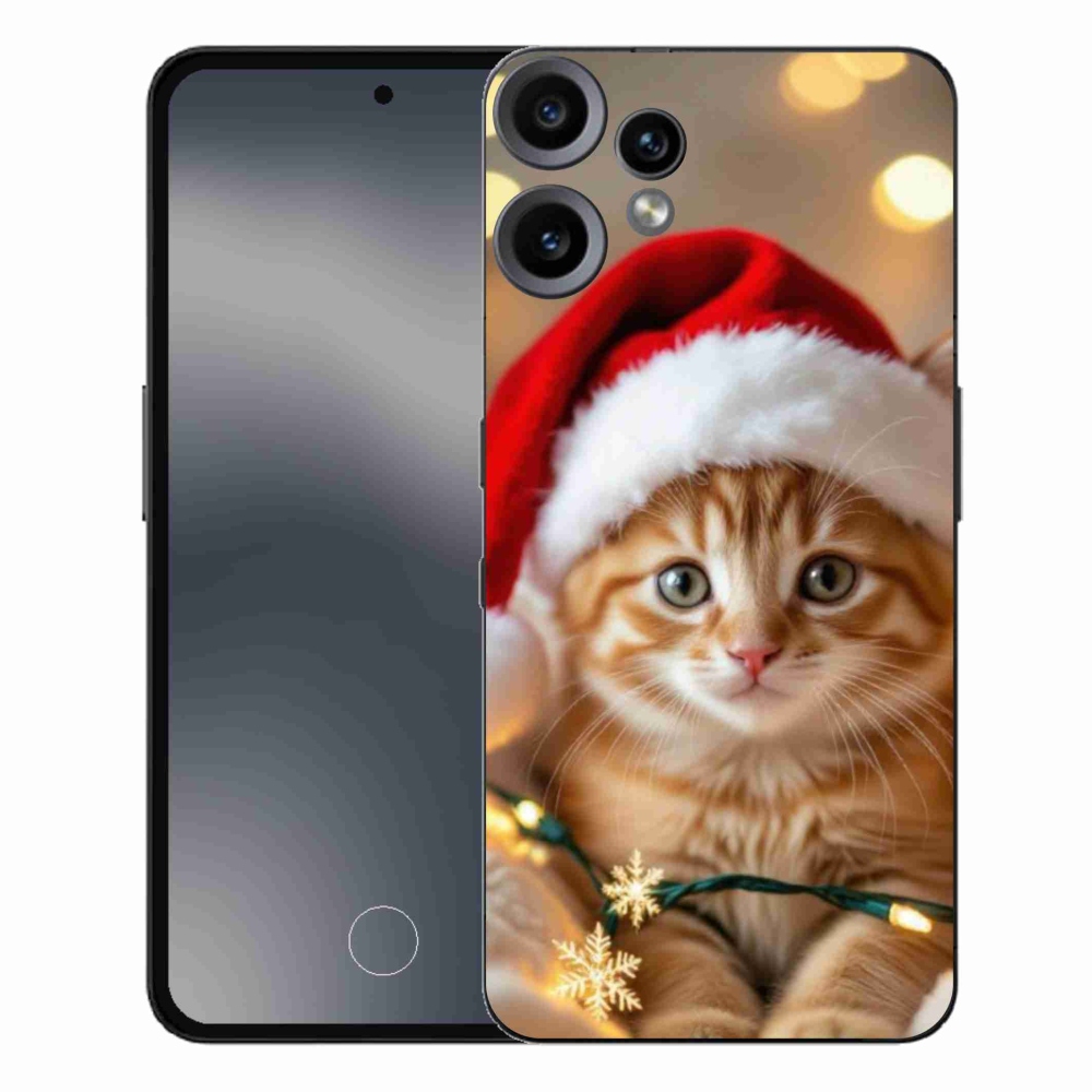 Gélový kryt mmCase na Nothing CMF Phone 2 Pro - vianočné mačiatko