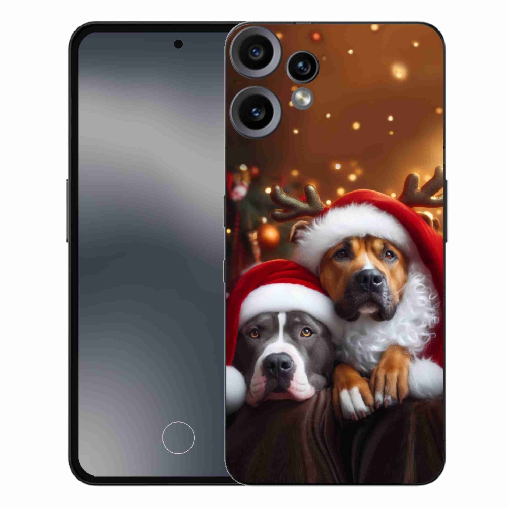 Gélový kryt mmCase na Nothing CMF Phone 2 Pro - vianočné psy