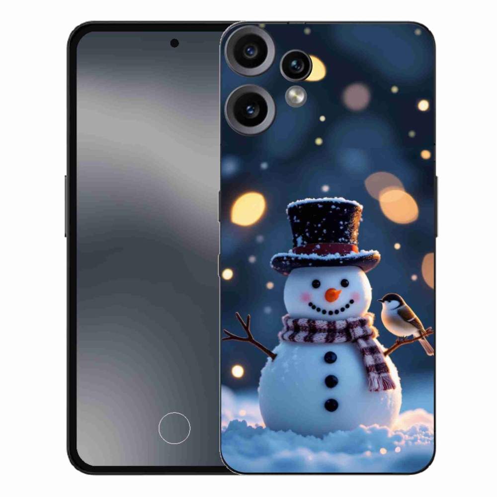 Gélový kryt mmCase na Nothing CMF Phone 2 Pro - vianočný snehuliak