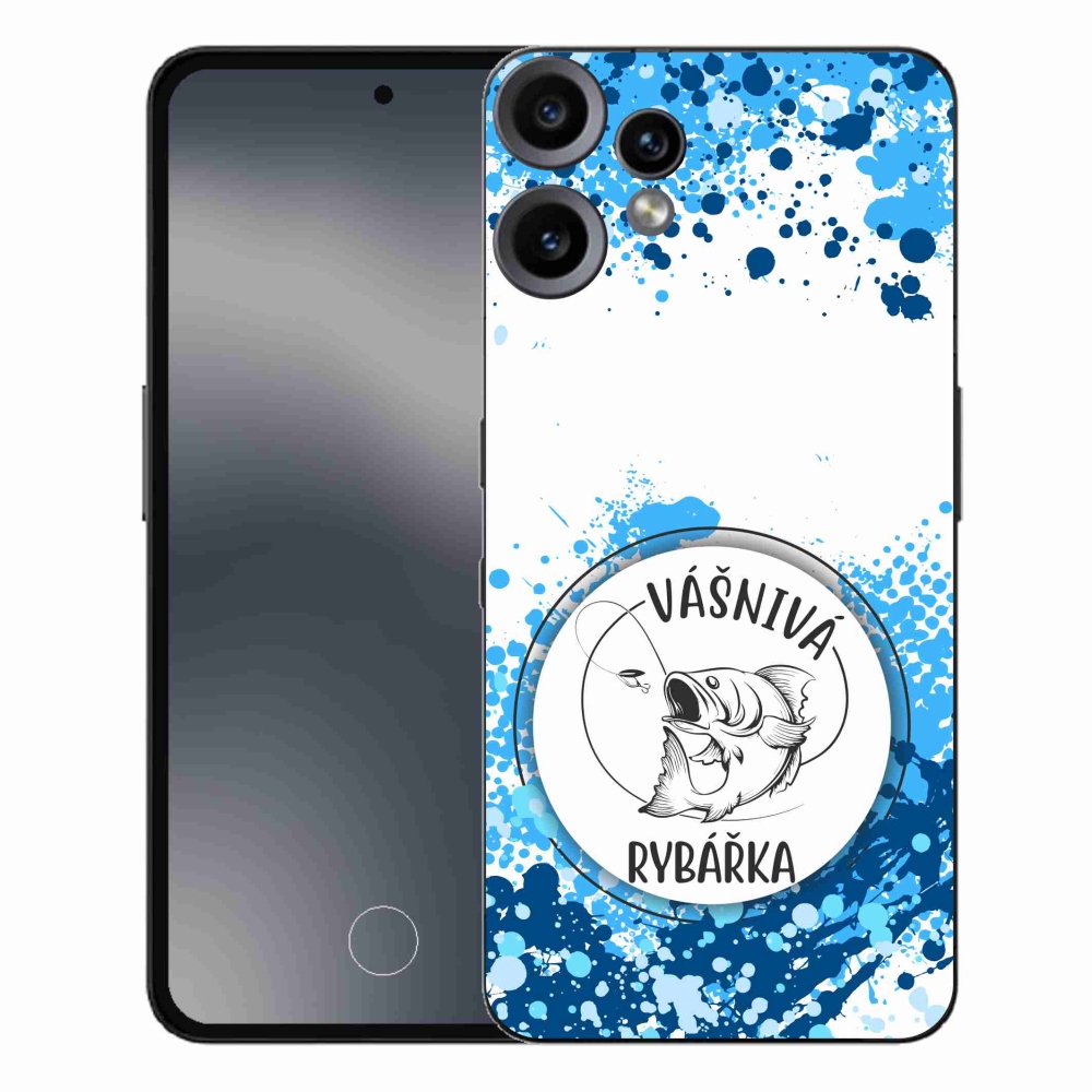 Gélový kryt mmCase na Nothing CMF Phone 2 Pro - vášnivá rybárka biele pozadie