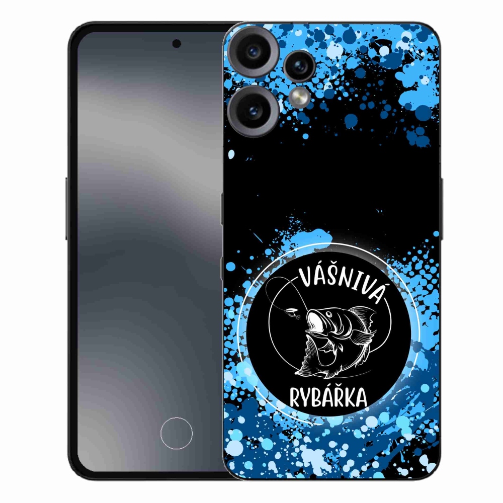 Gélový kryt mmCase na Nothing CMF Phone 2 Pro - vášnivá rybárka čierne pozadie