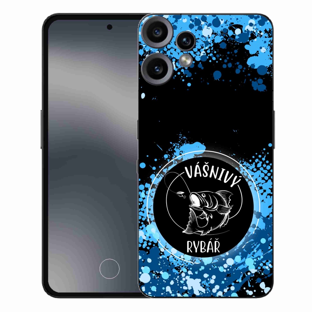 Gélový kryt mmCase na Nothing CMF Phone 2 Pro - vášnivý rybár čierne pozadie