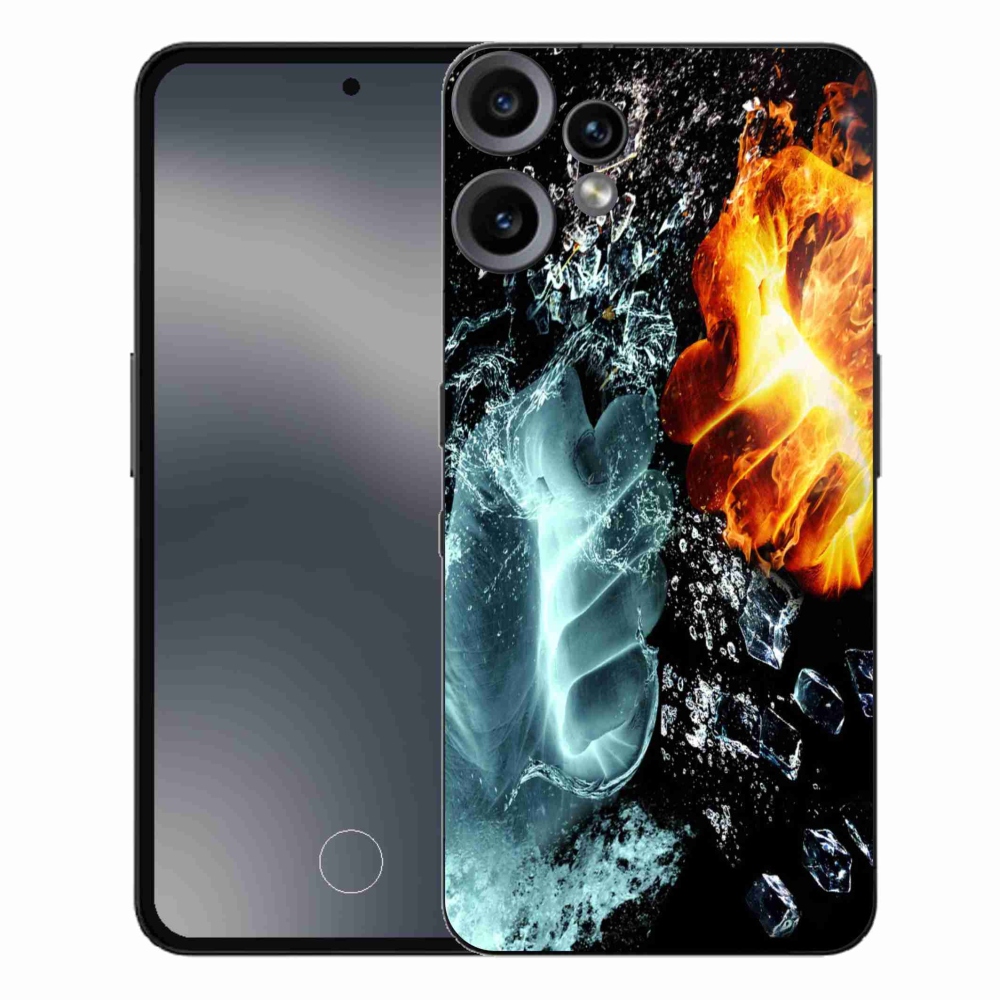 Gélový kryt mmCase na Nothing CMF Phone 2 Pro - voda a oheň
