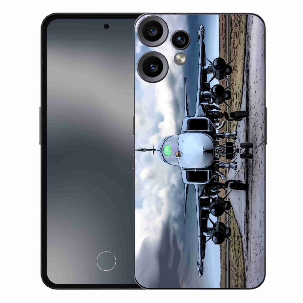 Gélový kryt mmCase na Nothing CMF Phone 2 Pro - vojenské lietadlo