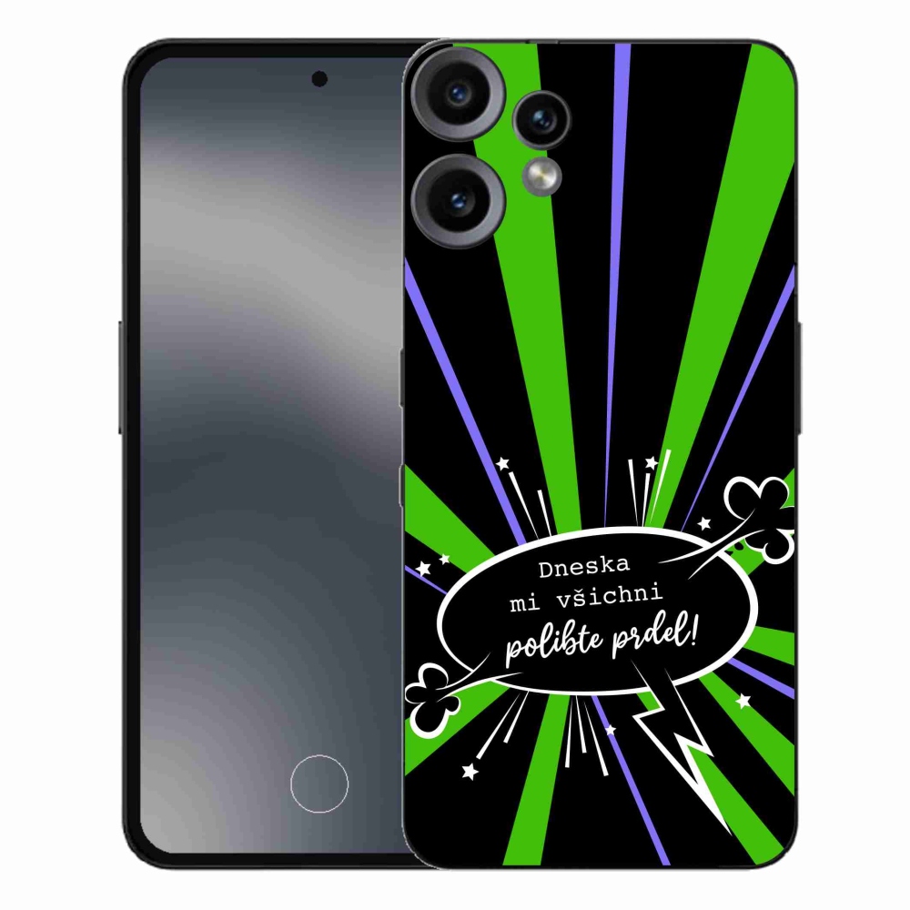 Gélový kryt mmCase na Nothing CMF Phone 2 Pro - vtipný text 15 čierne pozadie