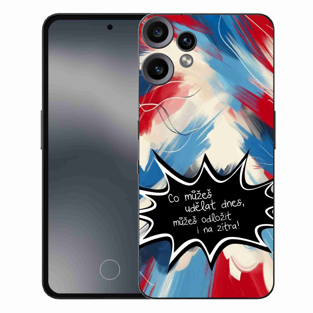 Gélový kryt mmCase na Nothing CMF Phone 2 Pro - vtipný text 9 čierne pozadie
