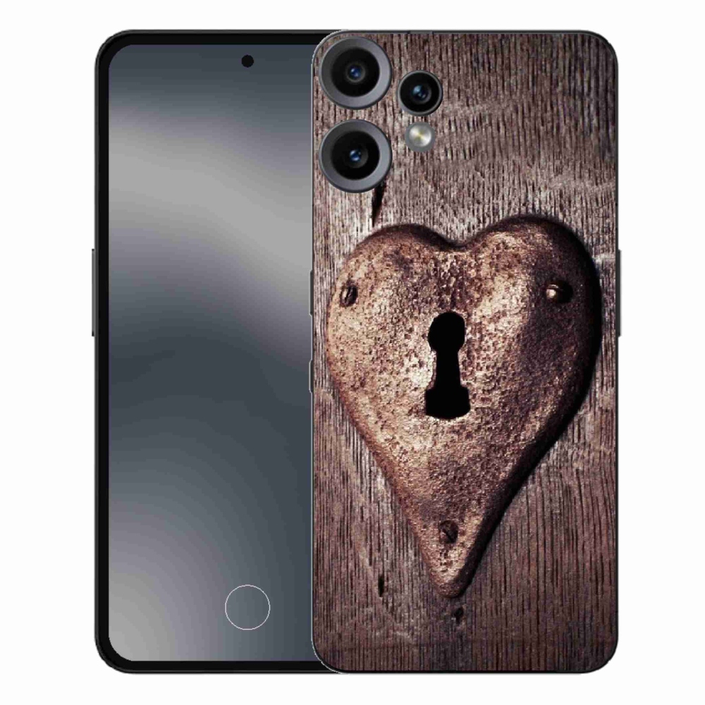 Gélový kryt mmCase na Nothing CMF Phone 2 Pro - zámok v tvare srdca
