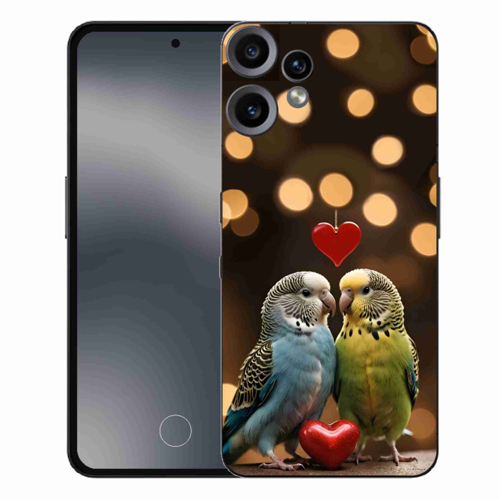 Gélový kryt mmCase na Nothing CMF Phone 2 Pro - zamilovaní papagáje