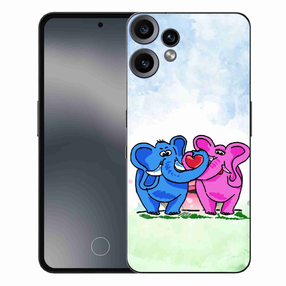Gélový kryt mmCase na Nothing CMF Phone 2 Pro - zamilovaní slony
