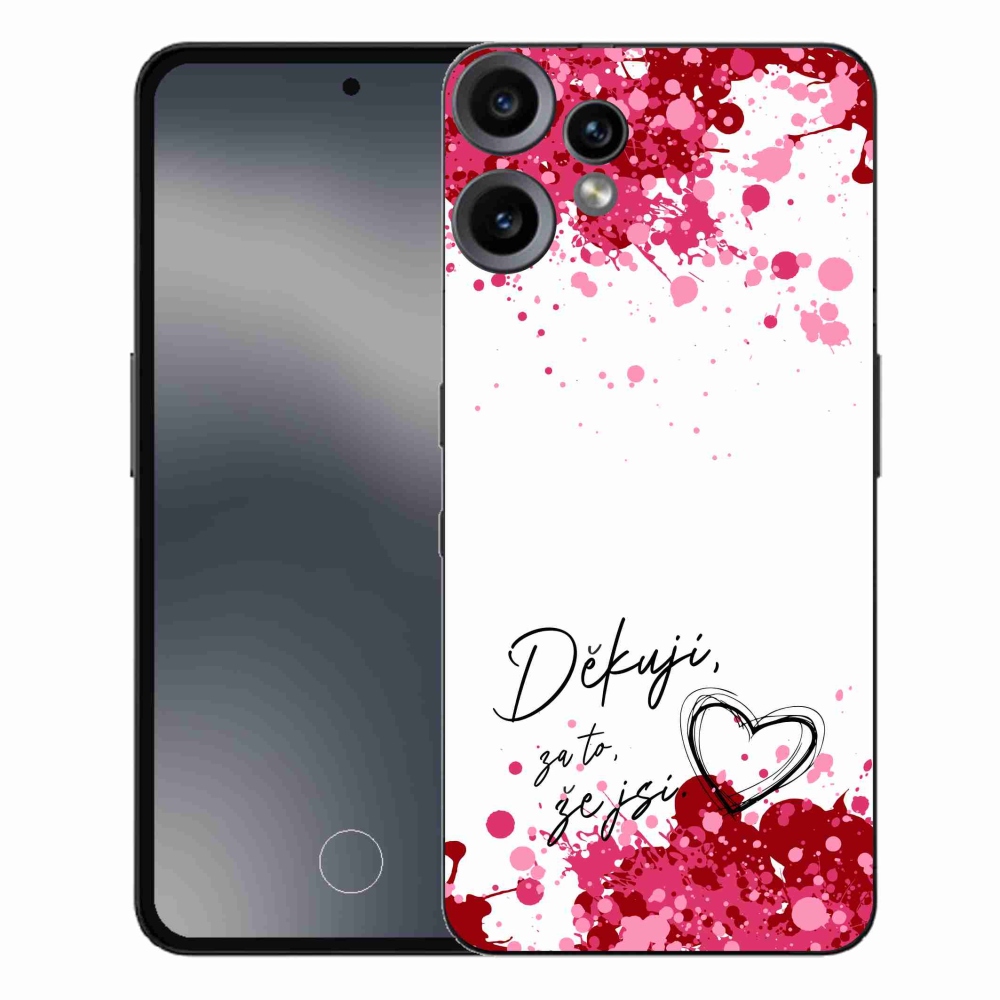 Gélový kryt mmCase na Nothing CMF Phone 2 Pro - zamilovaný text 2 biele pozadie