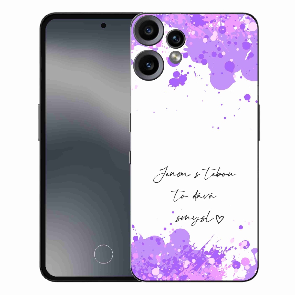 Gélový kryt mmCase na Nothing CMF Phone 2 Pro - zamilovaný text biele pozadie